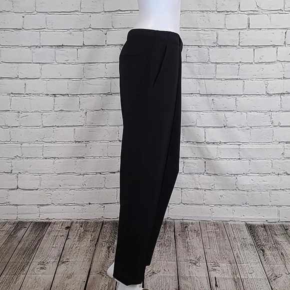 Everlane High Rise Pintuck Tapered Leg The Dream Pant in Black - NWT